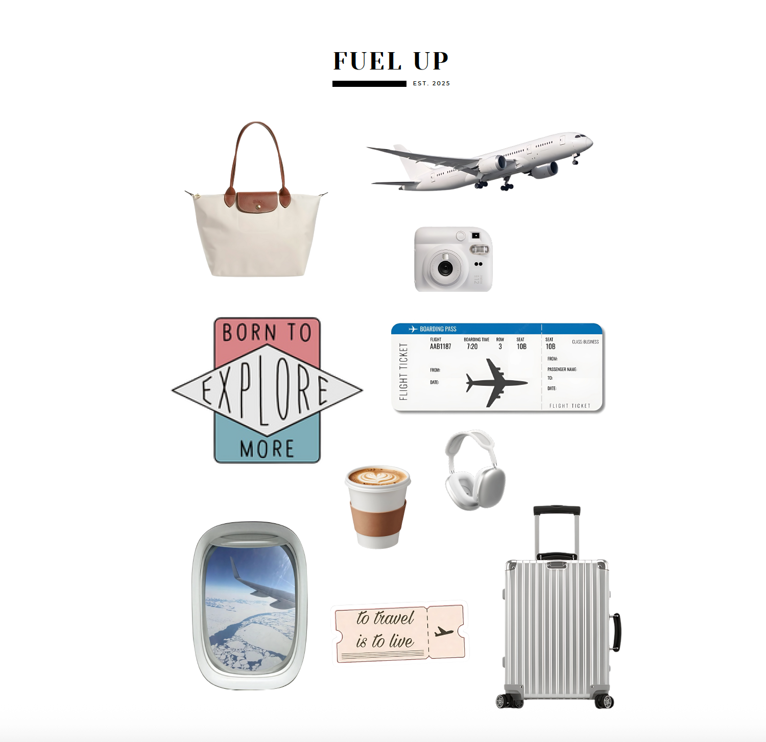 Fuel Up Themed Stickers